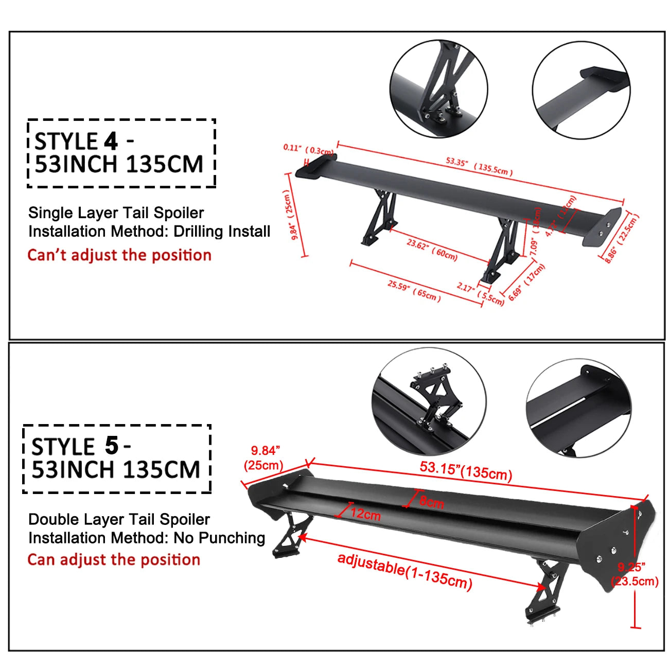 Universal Aluminum Spoiler