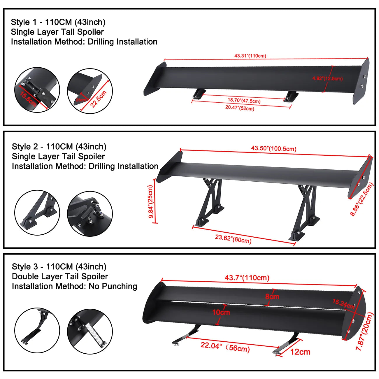 Universal Aluminum Spoiler