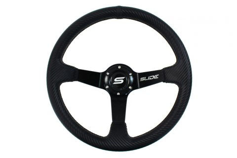 Steering wheel SLIDE 350mm offset:90mm Carbon Black