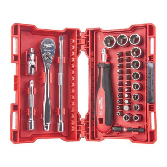 1/4" RATCHET, DRIVER & SOCKET SET